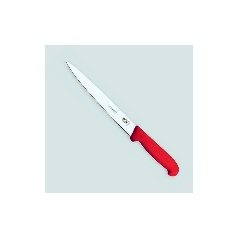 Chevalin/Filet de sole 20 cm manche Rouge (Victorinox)disponible à la Maison Pollet de Toulouse