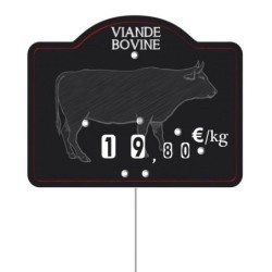 Etiquette : Maestro Viande Bovine neutre - 9x12 cm (avec roulettes & pique inox)disponible à la Maison Pollet de Toulouse