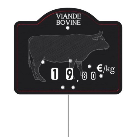 Etiquette : Maestro Viande Bovine neutre - 9x12 cm (avec roulettes & pique inox)disponible à la Maison Pollet de Toulouse
