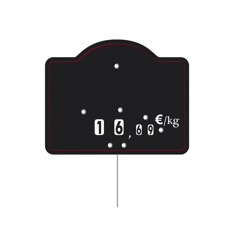 Etiquette : Maestro neutre - 9x12 cm (avec roulettes & pique inox)disponible à la Maison Pollet de Toulouse