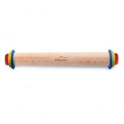 Rouleau à pâtisserie en hêtre avec anneaux - Ø 45 x 380 mmdisponible à la Maison Pollet de Toulouse