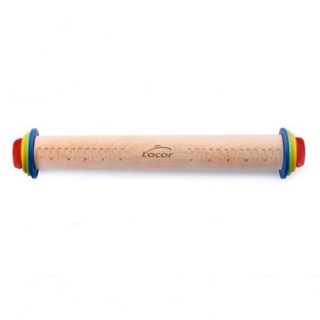 Rouleau à pâtisserie en hêtre avec anneaux - Ø 45 x 380 mmdisponible à la Maison Pollet de Toulouse