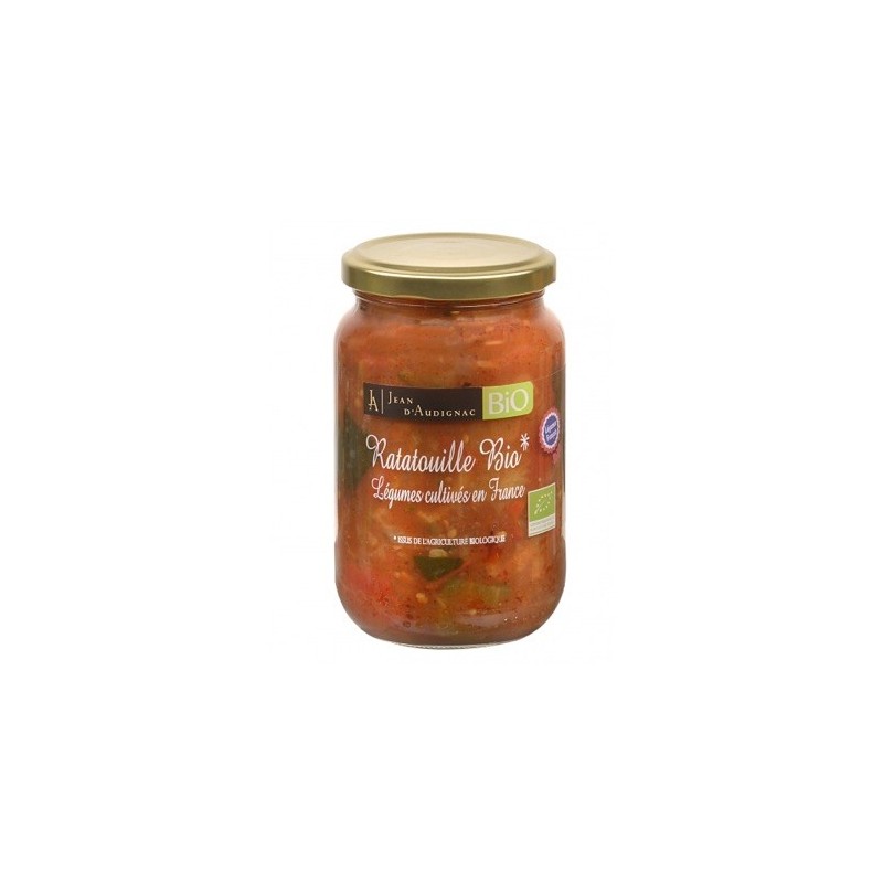 Ratatouille BIO - 37 cl (Jean d'Audignac) Légumes cultivés en Francedisponible à la Maison Pollet de Toulouse