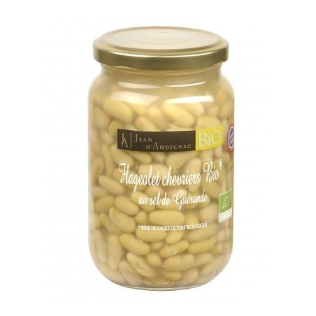 Flageolets chevrier BIO au sel de Guérande - 37 cl (Jean d'Audignac)disponible à la Maison Pollet de Toulouse