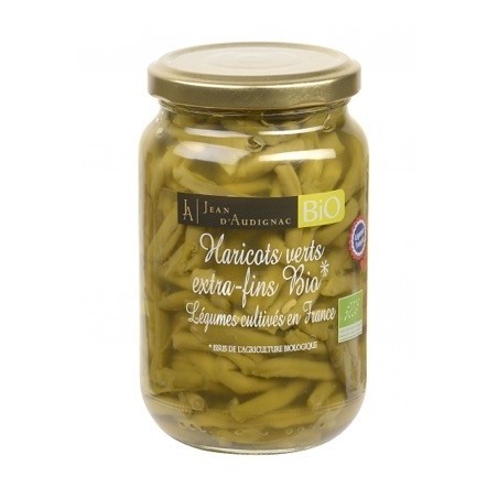 Haricots verts extra-fins BIO - 37 cl (Jean d'Audignac) Légumes cultivés en Francedisponible à la Maison Pollet de Toulouse