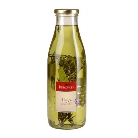 Huile à fondue bourguignonne - Base huile de pépins de raisins - 75 cl (Impeccables)disponible à la Maison Pollet de Toulouse