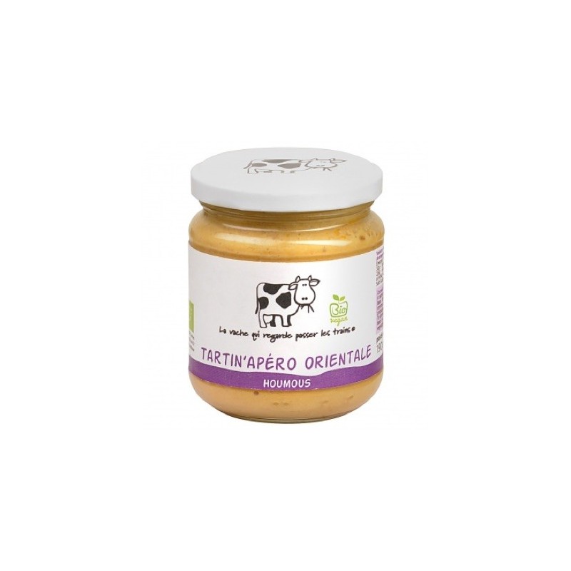Tartin'Apéro orientale houmous bio - 190 g (La vache qui regarde passer les trains)disponible à la Maison Pollet de Toulouse