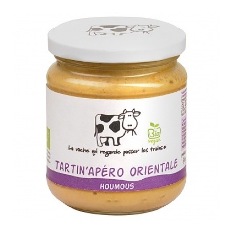 Tartin'Apéro orientale houmous bio - 190 g (La vache qui regarde passer les trains)disponible à la Maison Pollet de Toulouse