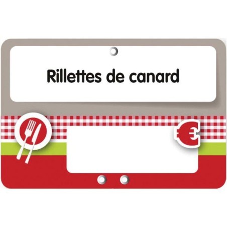 Etiquette : Olga à texte - 7x10 cm (pique inox)disponible à la Maison Pollet de Toulouse