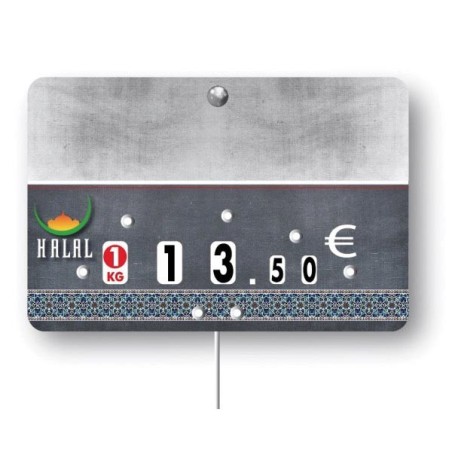 Etiquette : Harissa neutre - 8x12 cm (avec roulettes & pique inox)disponible à la Maison Pollet de Toulouse