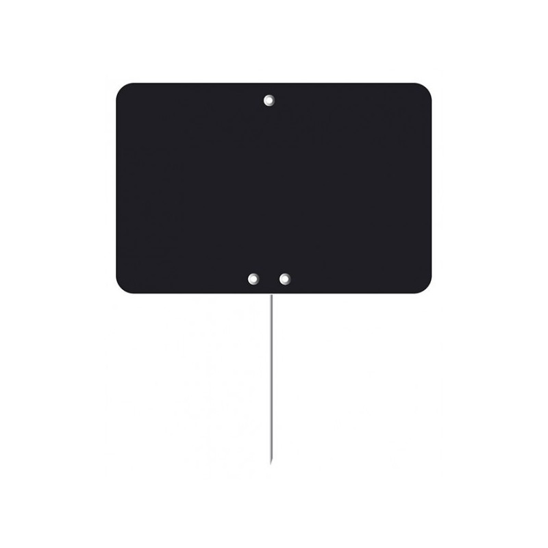 Etiquette : Noire neutre - 6x8 cm (pique inox)disponible à la Maison Pollet de Toulouse