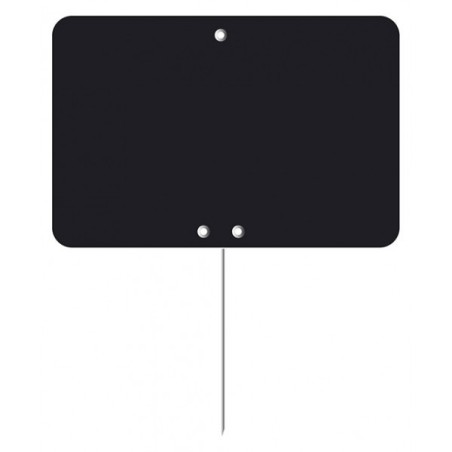 Etiquette : Noire neutre - 6x8 cm (pique inox)disponible à la Maison Pollet de Toulouse