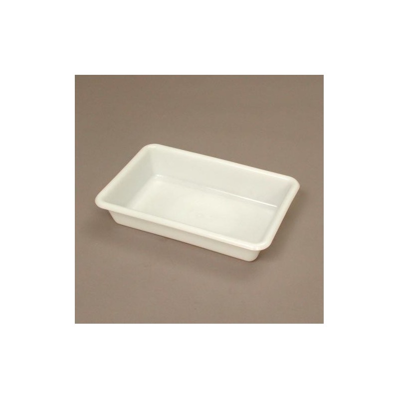 Bac Plat PEHD Blanc 3 L - 347x230x70 mm (Gilac)disponible à la Maison Pollet de Toulouse