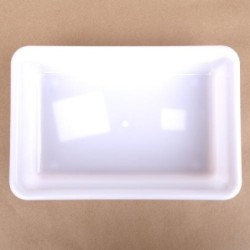 Bac Plat PEHD Blanc 8 L - 485x335x75 mm (Gilac)disponible à la Maison Pollet de Toulouse
