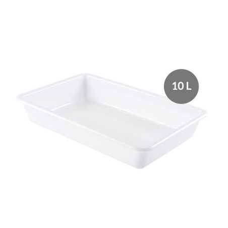 Bac Plat PEHD Blanc 10 L - 535x385x80 mm (Gilac)disponible à la Maison Pollet de Toulouse