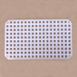 Grille 5 L PEHD Blanc - 372x220x8 mm (Gilac)disponible à la Maison Pollet de Toulouse