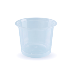 Pot rond PP 250 ml sans couvercle - Ø 101x48 mm - Cristal (x100)disponible à la Maison Pollet de Toulouse