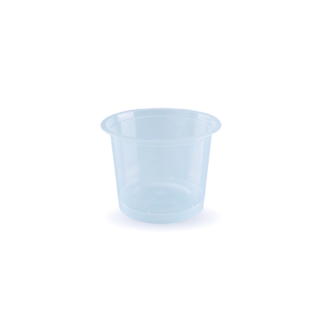 Pot rond PP 250 ml sans couvercle - Ø 101x48 mm - Cristal (x100)disponible à la Maison Pollet de Toulouse