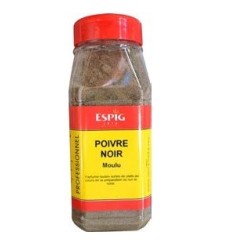 Poivre noir moulu - boite 370 g (Espig)disponible à la Maison Pollet de Toulouse
