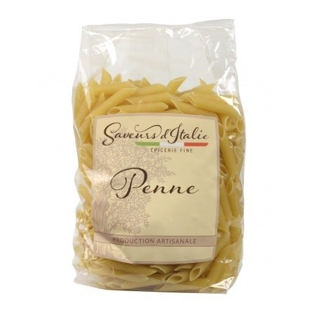 Pennes pâtes semoule blé dur - 500 g (Saveurs d'Italie)disponible à la Maison Pollet de Toulouse