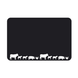 Etiquette : Noire neutre décor Boucherie - 6x8 cmdisponible à la Maison Pollet de Toulouse