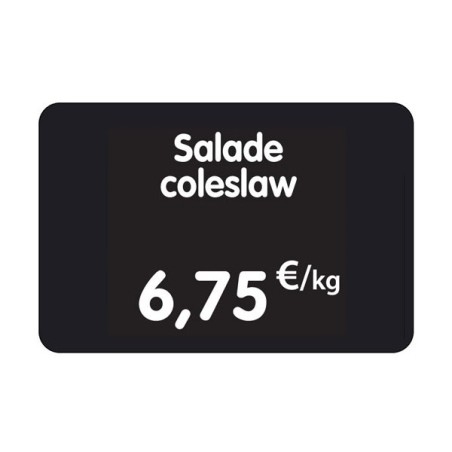 Etiquette : Noire à texte et prix - 7x10 cmdisponible à la Maison Pollet de Toulouse