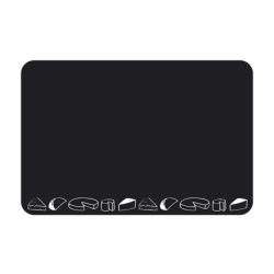 Etiquette : Noire neutre décor Fromage - 7x10 cmdisponible à la Maison Pollet de Toulouse