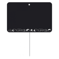 Etiquette : Noire neutre décor Fromage - 8x12 cm (pique inox)disponible à la Maison Pollet de Toulouse