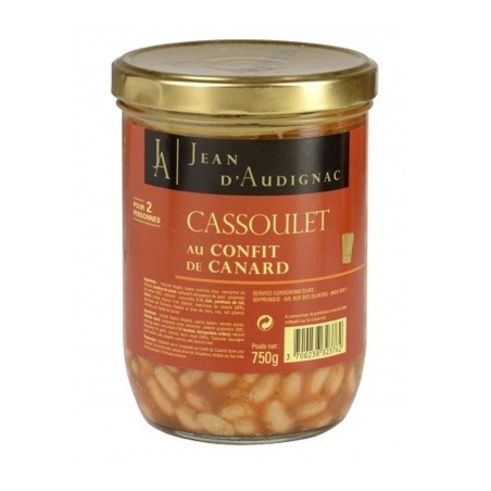 Cassoulet au confit de canard - 85 cl (Jean d'Audignac)disponible à la Maison Pollet de Toulouse