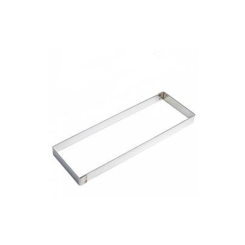 Cadre rectangulaire inox pour flan - 350x110x25 mmdisponible à la Maison Pollet de Toulouse