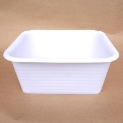 Cuvette 16 L PEBD Blanc - 400x350x200 mm (Gilac)disponible à la Maison Pollet de Toulouse