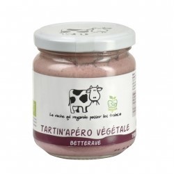 Tartin'Apéro Végétale bio Betterave - 190 g (La vache qui regarde passer les trains)disponible à la Maison Pollet de Toulouse