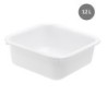 Cuvette 12 L PEBD Blanc - 390x390x140 mm (Gilac)disponible à la Maison Pollet de Toulouse