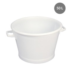 Baquet 50 L PEBD Blanc - Ø 550x340 mm (Gilac)disponible à la Maison Pollet de Toulouse