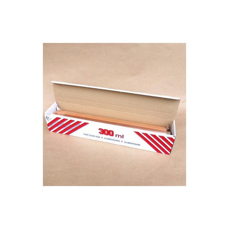 Film étirable boîte distributrice - 300x0.30 mètres (système de découpe classique)disponible à la Maison Pollet de Toulouse