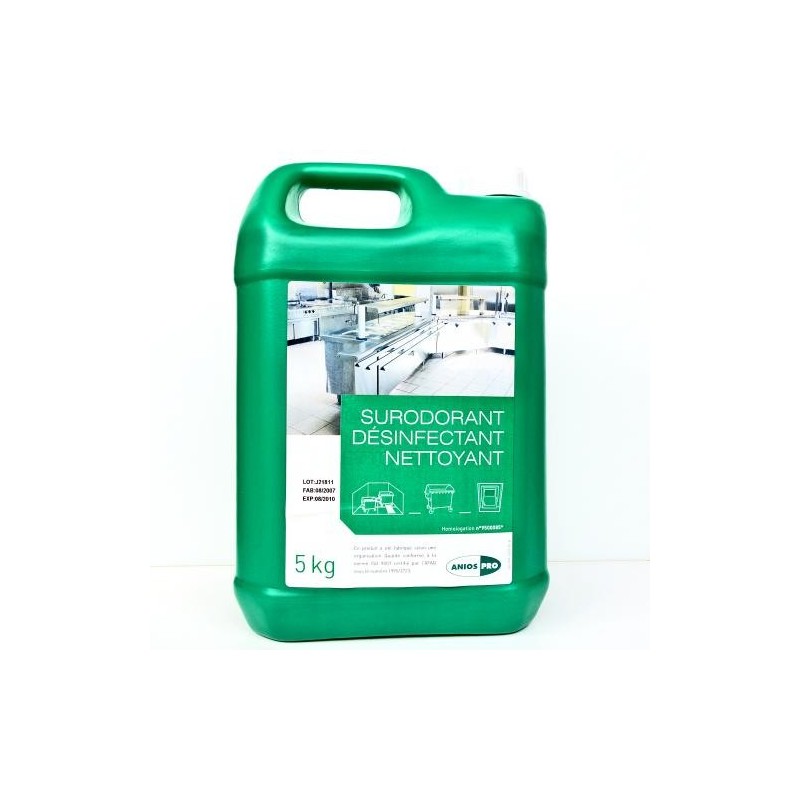 Surodorant Désinfectant Nettoyant - 5 L (Anios)disponible à la Maison Pollet de Toulouse
