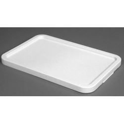 Couvercle 25,35 & 55 L PEHD Blanc - 600x400x34 mm (Gilac)disponible à la Maison Pollet de Toulouse