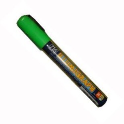 Feutre Craie Vert pointe largedisponible à la Maison Pollet de Toulouse