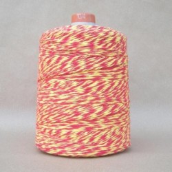Ficelle ST 2/11 chinée Rouge & Jaune - 2 kg (la bobine)disponible à la Maison Pollet de Toulouse