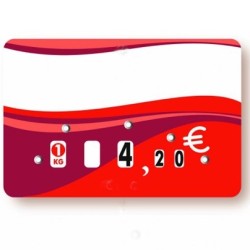 Etiquette : Evasion Boucherie neutre - 8x12 cm (avec roulettes)disponible à la Maison Pollet de Toulouse