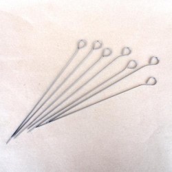 Piques à brochettes 300 mm - Inox AISI420 profil ovale (x100)disponible à la Maison Pollet de Toulouse