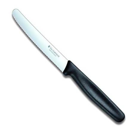 Couteau Steak & Tomate bout rond manche Noir (Victorinox)disponible à la Maison Pollet de Toulouse