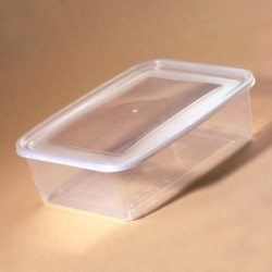 Barquette Chaleur couvercle séparé PP 500 g - 140x105x70 mm (x50)disponible à la Maison Pollet de Toulouse