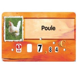Etiquette : Paprika Volaille à texte - 8x12 cm (avec roulettes)disponible à la Maison Pollet de Toulouse