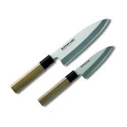 Boucher Deba 10.5 cm manche Bois (Yoshikin bunmei)disponible à la Maison Pollet de Toulouse