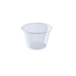 Pot à sauce PET 125 ml - Ø 74x47 mm - Cristal (x250)disponible à la Maison Pollet de Toulouse