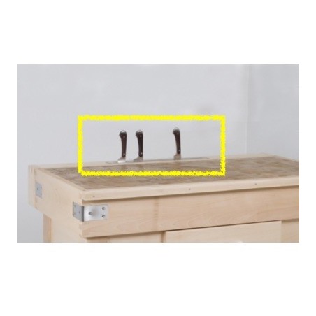 Platine inox pour porte couteau sans support bois - 400 mmdisponible à la Maison Pollet de Toulouse