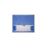 Frange Microfibre bleue 3 oeillets - 40x13 cmdisponible à la Maison Pollet de Toulouse
