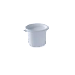 Pot à crème PP 250 ml avec couvercle - Ø 94x77 mm - Blanc (x50)disponible à la Maison Pollet de Toulouse