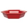 Plat grès Rouge cerise 310x270x70 mm - Hexagon - 2 L (Emile Henry)disponible à la Maison Pollet de Toulouse